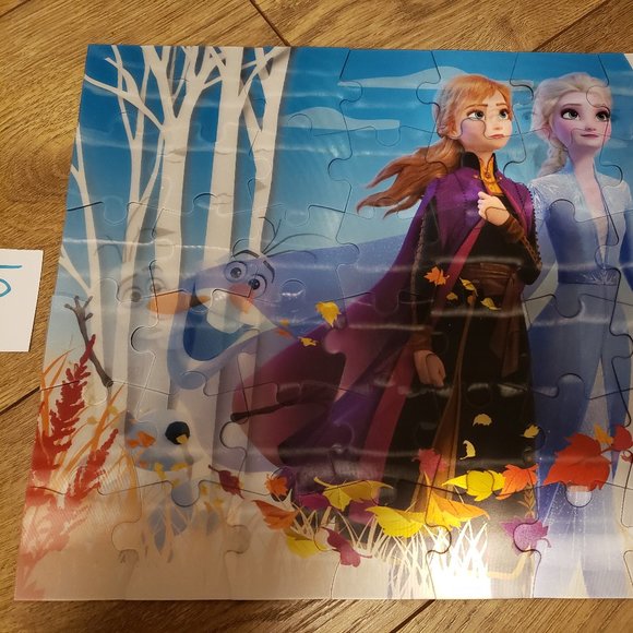 DISNEY FROZEN HOLOGRAM PUZZLE - 48 PIECE - OLAF, ANNA, ELSA - Picture 2 of 8